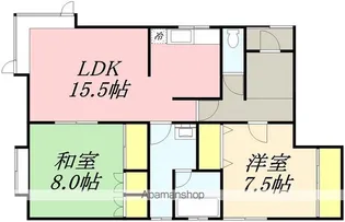 BROOKLYN HEIGHTS【1階】の間取り