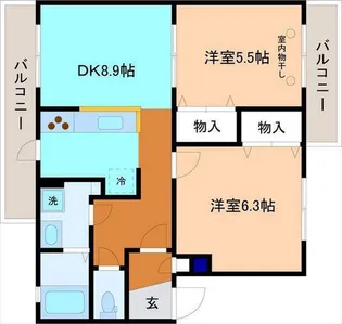 ロイヤルウインザー【3階】の間取り