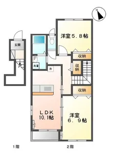 ステラ(STELLA)【2階】の間取り