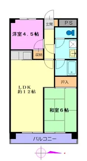 ビアリッツ幸町【2階】の間取り