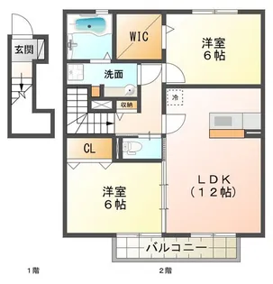 プリムローズ【2階】の間取り