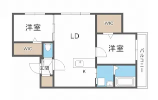 セレッソ新札幌【3階】の間取り