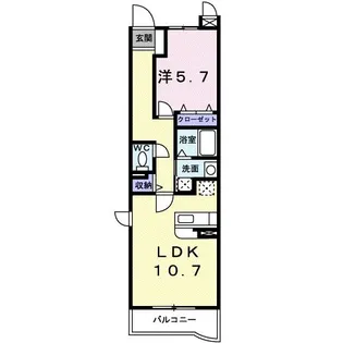 プロムナードK【2階】の間取り