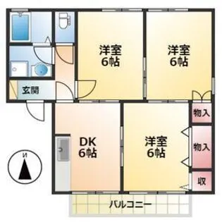 セジュールINOU【2階】の間取り