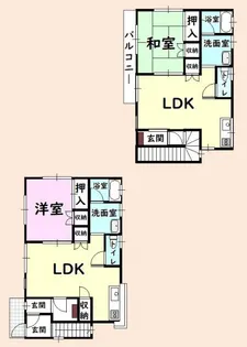 千葉県山武市白幡【一戸建】の間取り