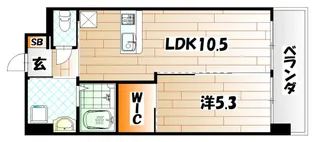 グレース上富野【7階】の間取り