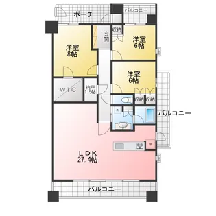 BELISTAタワー一宮【20階】の間取り