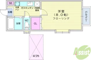 ロワール壱番館【2階】の間取り