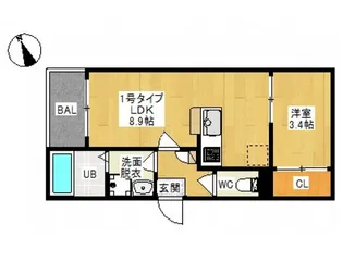 REGALEST TOGO(レガリスト トウゴ)【3階】の間取り