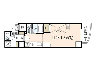 グランドポレストーネ東平塚【12階】の間取り