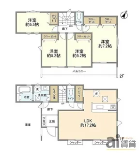埼玉県ふじみ野市南台1【一戸建】の間取り