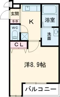 フジパレス アイヴィ浜寺【1階】の間取り