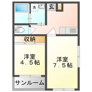 ラウレア【1階】の間取り