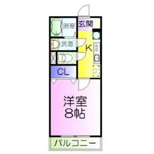 サンパティーク湊【2階】の間取り