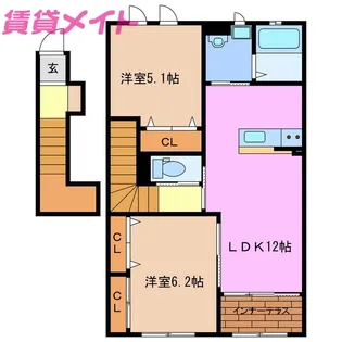 サザンアーブル【2階】の間取り