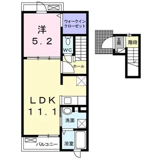 ヴィラ・ルピナスII【2階】の間取り