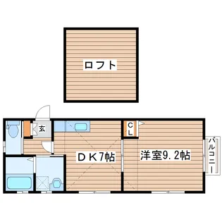セウ・ヴォアル【2階】の間取り