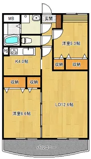 プレジールコート太田【2階】の間取り