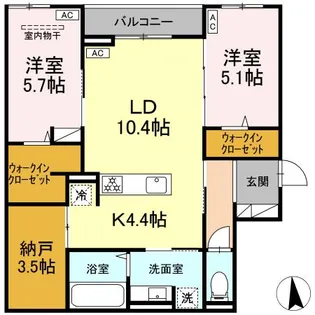 CLASSEUM仙台小田原 I【2階】の間取り