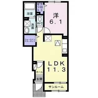 大阪府堺市堺区石津町3【アパート】の間取り