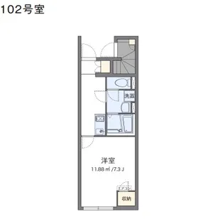 神奈川県横須賀市津久井1【アパート】の間取り