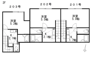 プライム和泉(いずみ)【2階】の間取り
