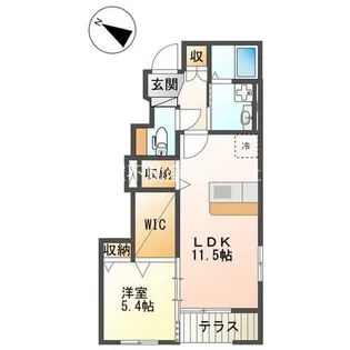 Sun face色彩【1階】の間取り