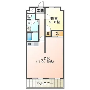 リバーサイド鈴鹿【3階】の間取り