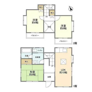神奈川県横浜市旭区万騎が原【一戸建】の間取り