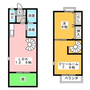 愛知県名古屋市天白区元植田2【一戸建】の間取り