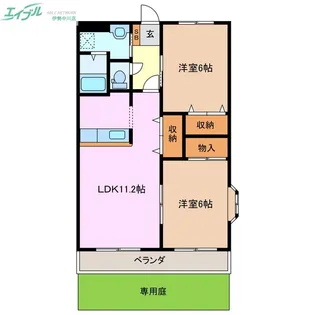 アンジュリークA.I【1階】の間取り