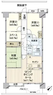 レックス稲毛海岸【3階】の間取り