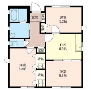 栃木県小山市西城南3【一戸建】の間取り