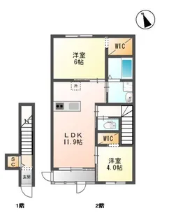 カサ・ベルデ【2階】の間取り