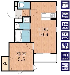 大阪府大阪市生野区舎利寺3【アパート】の間取り