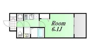 ベラジスタ塚本【6階】の間取り