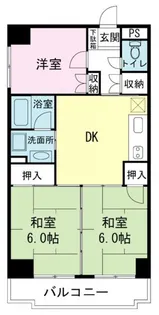 シティハイツカワグチ【4階】の間取り