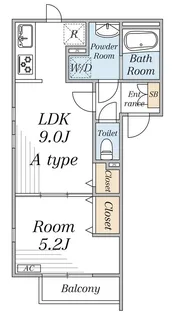 リブリ・南蒲田【1階】の間取り