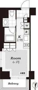 レジデンシャルステート白金【5階】の間取り
