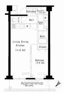 東京都新宿区北新宿4【マンション】の間取り