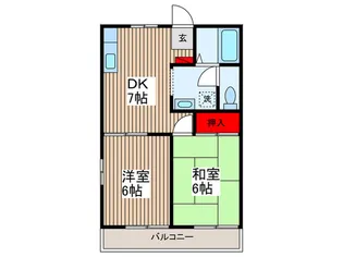 ファミリーグリーンA【2階】の間取り