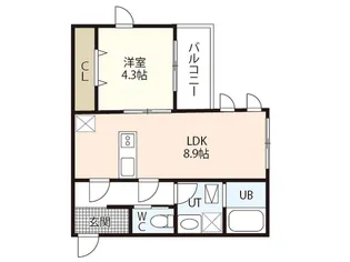 Plume翠町【1階】の間取り