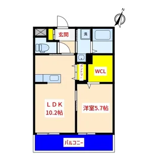 ISLAND国分中央【1階】の間取り