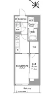 東京都江東区枝川1【マンション】の間取り