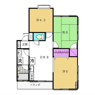 埼玉県所沢市大字上山口【アパート】の間取り