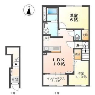 Tia Luce (ティア ルーチェ)【2階】の間取り