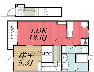 千葉県市原市今津朝山【アパート】の間取り
