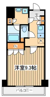 サンライズ国立【3階】の間取り