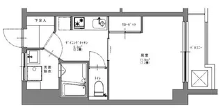 ランブリング上原【1階】の間取り