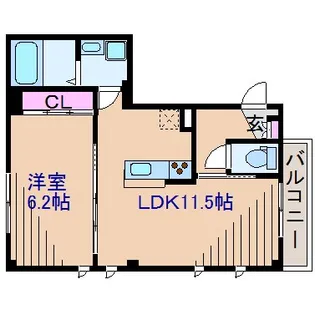 神奈川県横浜市港北区菊名6【マンション】の間取り
